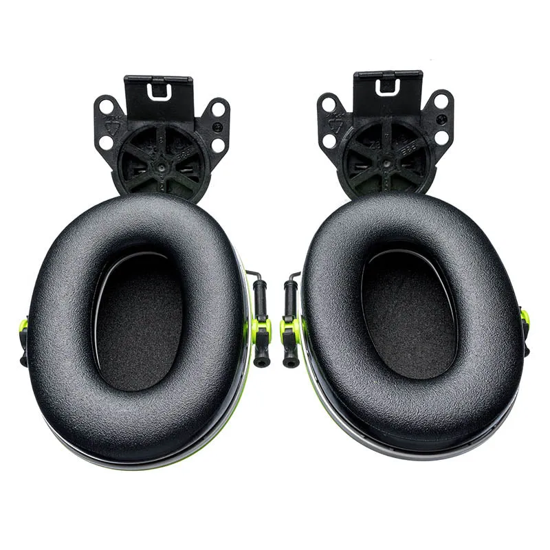 3M PELTOR X4P3E Cap Mounted Earmuffs - Safety Green