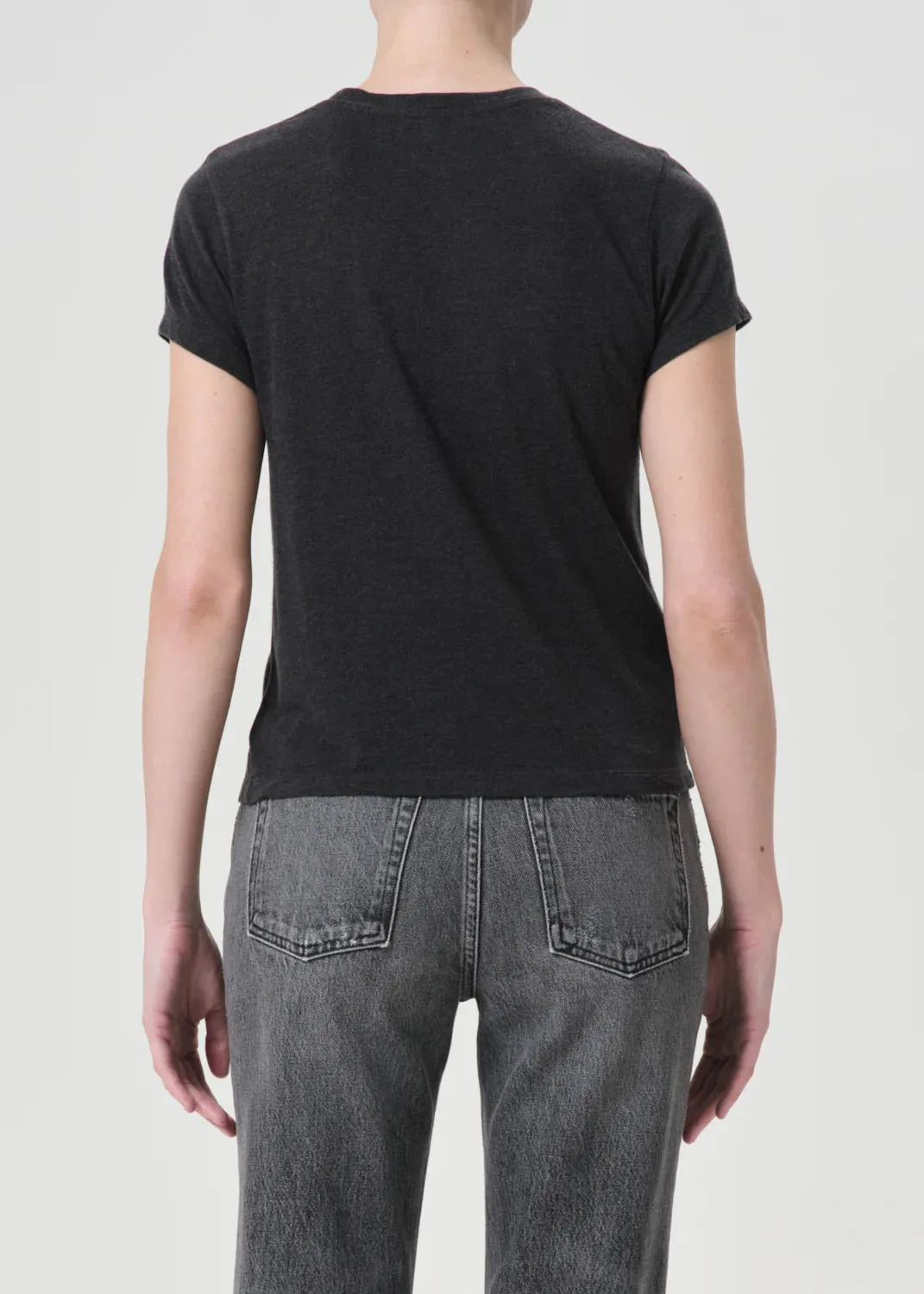 Adine Shrunken Tee in Charcoal Heather