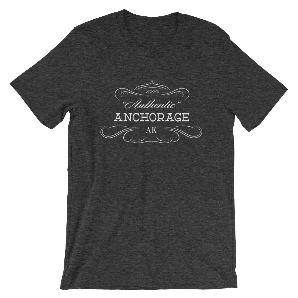 Alaska - Anchorage AK - Short-Sleeve Unisex T-Shirt - "Authentic"