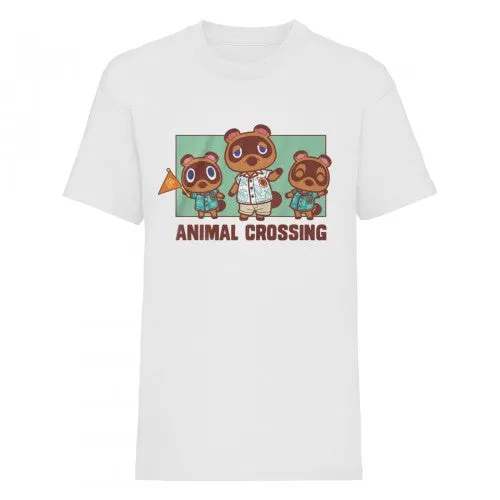 Animal Crossing Childrens/Kids Nook Family T-Shirt