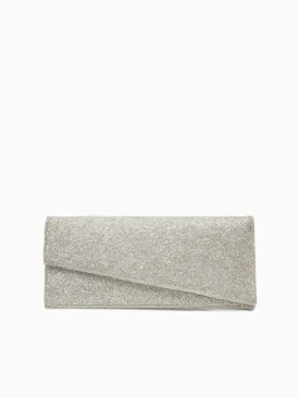 Asymmetrical Clutch Silver