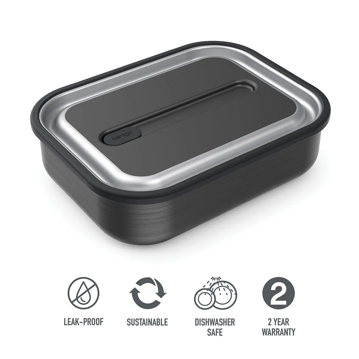 Bentgo MicroSteel Lunch Box - Carbon Black