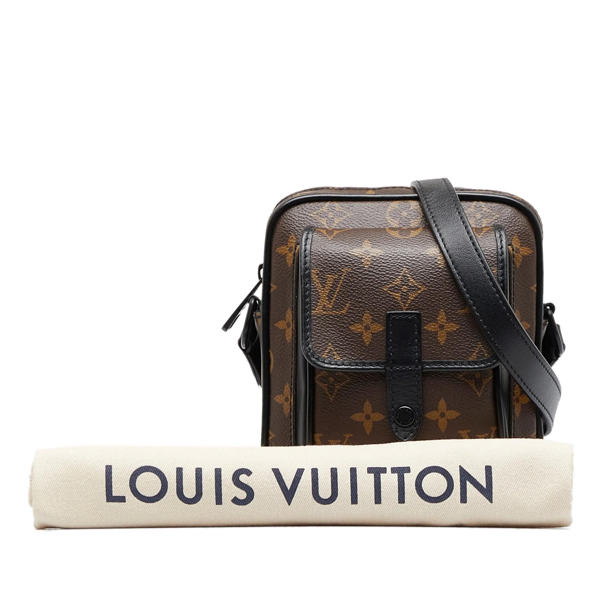 Brown Louis Vuitton Monogram Macassar Christopher Wearable Crossbody Bag