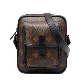 Brown Louis Vuitton Monogram Macassar Christopher Wearable Crossbody Bag