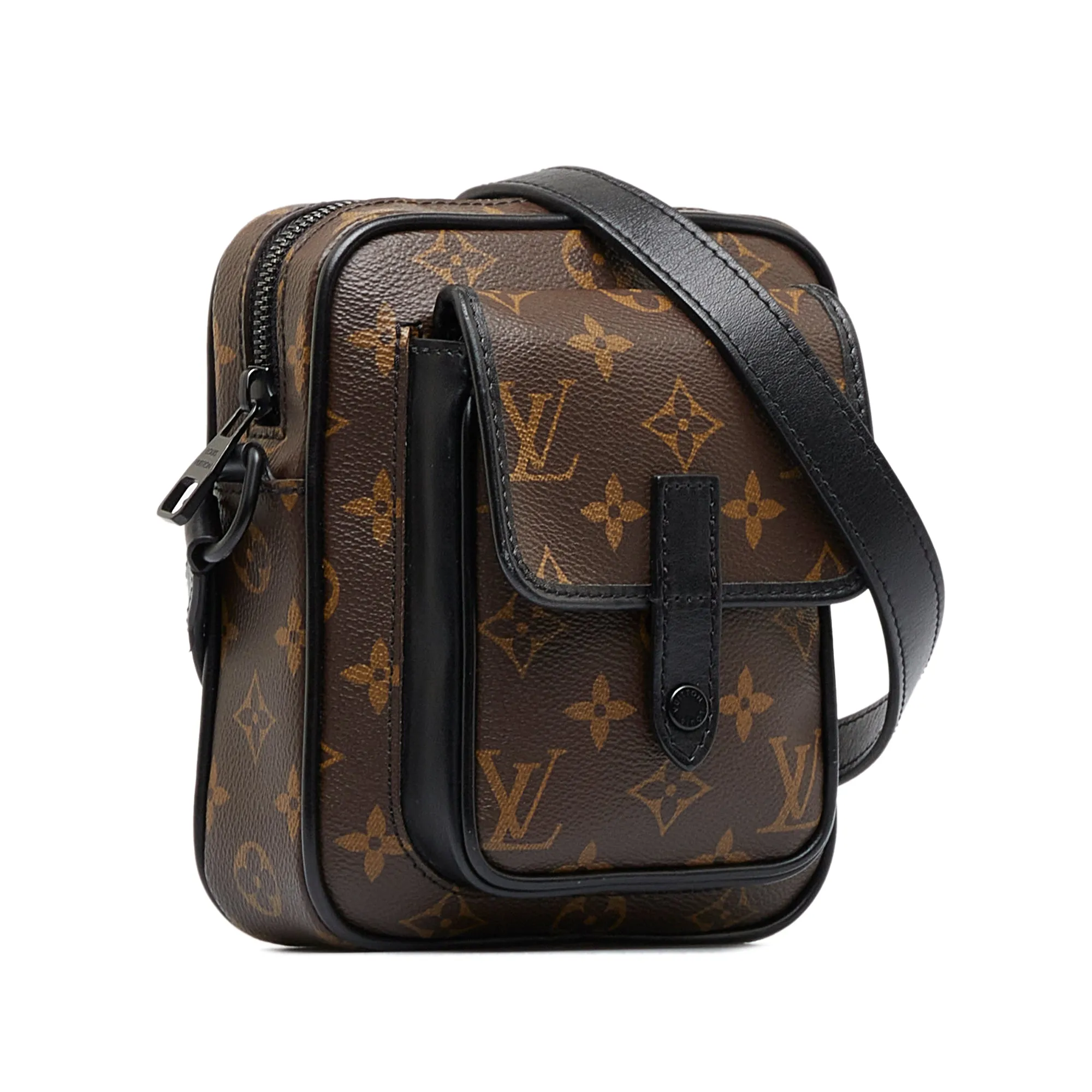 Brown Louis Vuitton Monogram Macassar Christopher Wearable Crossbody Bag