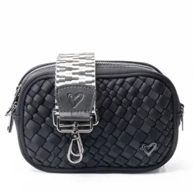 Caledon Woven Crossbody - Onyx