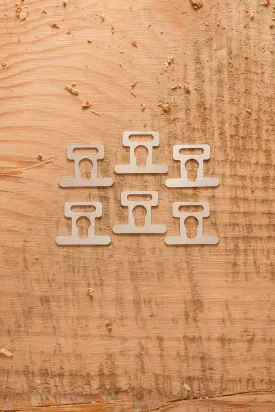 Clips for Mcdonald 6-Point Hard Hat Liner