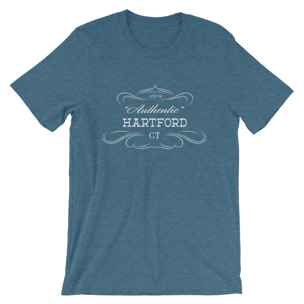 Connecticut - Hartford CT - Short-Sleeve Unisex T-Shirt - "Authentic"