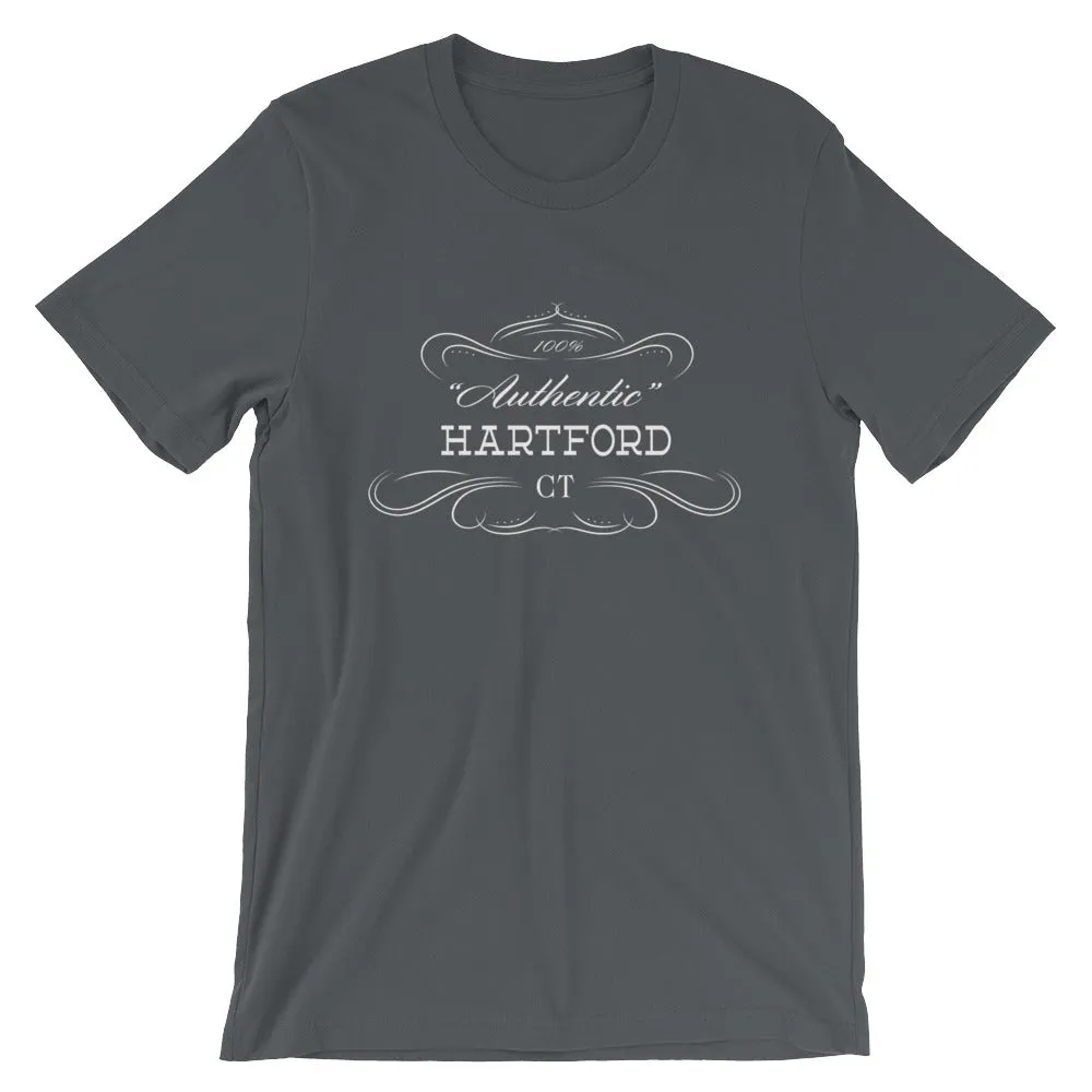 Connecticut - Hartford CT - Short-Sleeve Unisex T-Shirt - "Authentic"