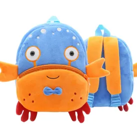 crab Children's baby plush toy small school bag backpack cartoon bag