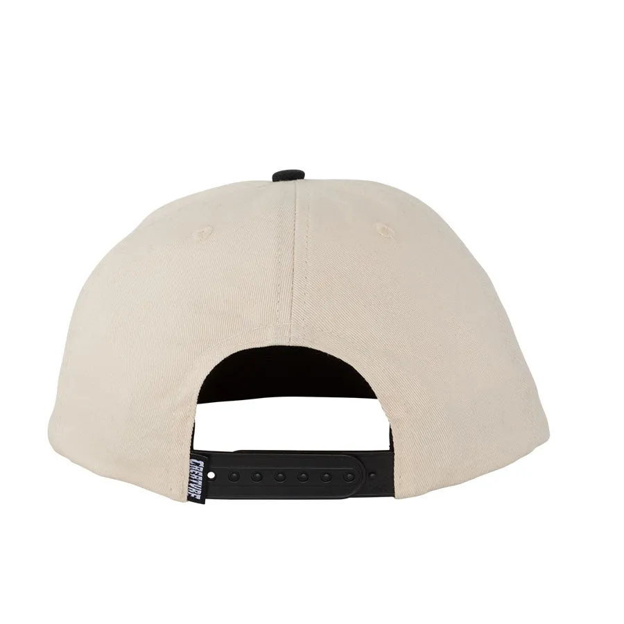 Creature Last Call Snapback Hat - Off White Black