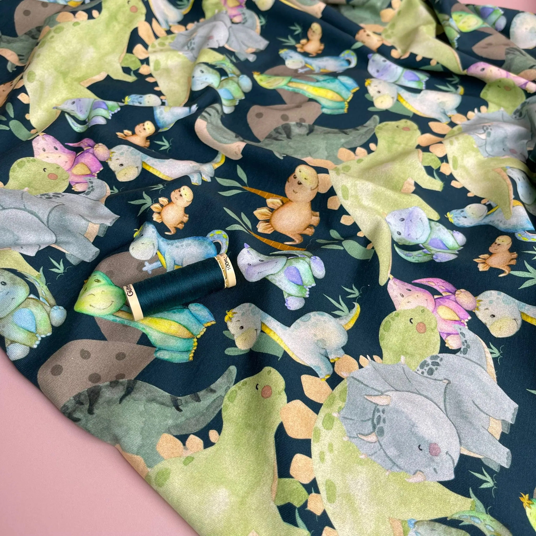 Danish Design - Cute Dinos Cotton Jersey