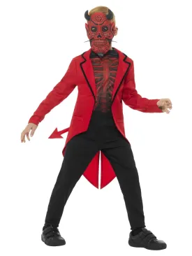 Day of the Dead Devil Costume Boys