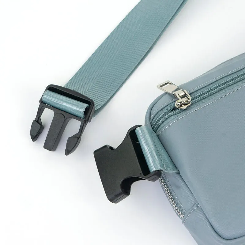 Dixie Nylon Belt/Crossbody Bag -  Cerulean Blue