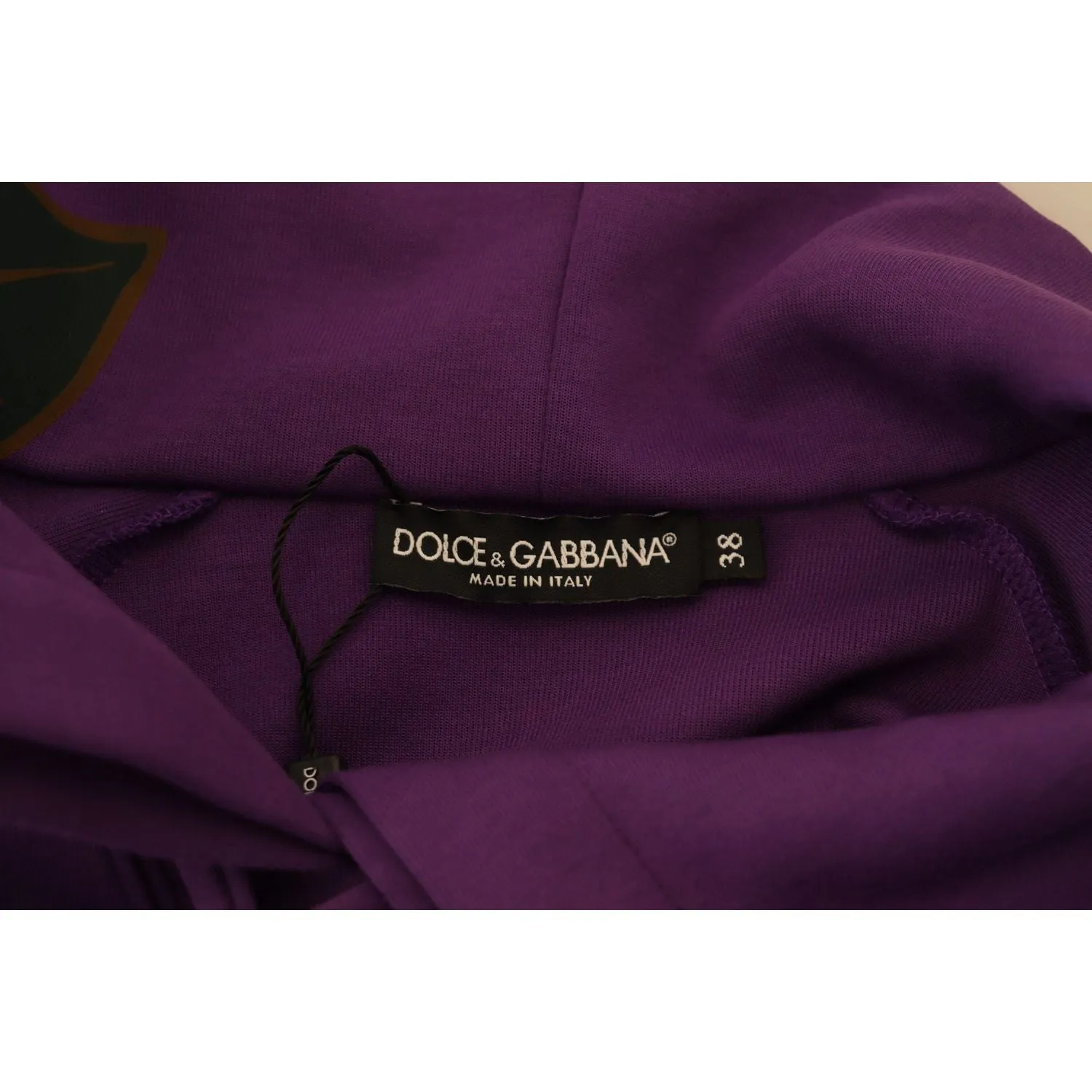 Dolce & Gabbana Elegant Purple Floral Pullover Sweater