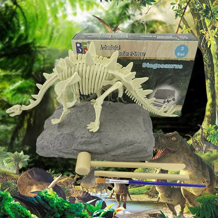 Educational Dinosaur Fossil Excavation Toys Archaeological Dig Toy DIY Assembly Model Toys for Children Kids Gifts Toy