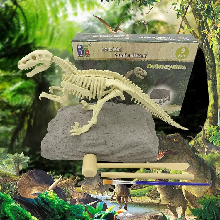 Educational Dinosaur Fossil Excavation Toys Archaeological Dig Toy DIY Assembly Model Toys for Children Kids Gifts Toy