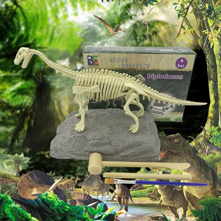 Educational Dinosaur Fossil Excavation Toys Archaeological Dig Toy DIY Assembly Model Toys for Children Kids Gifts Toy