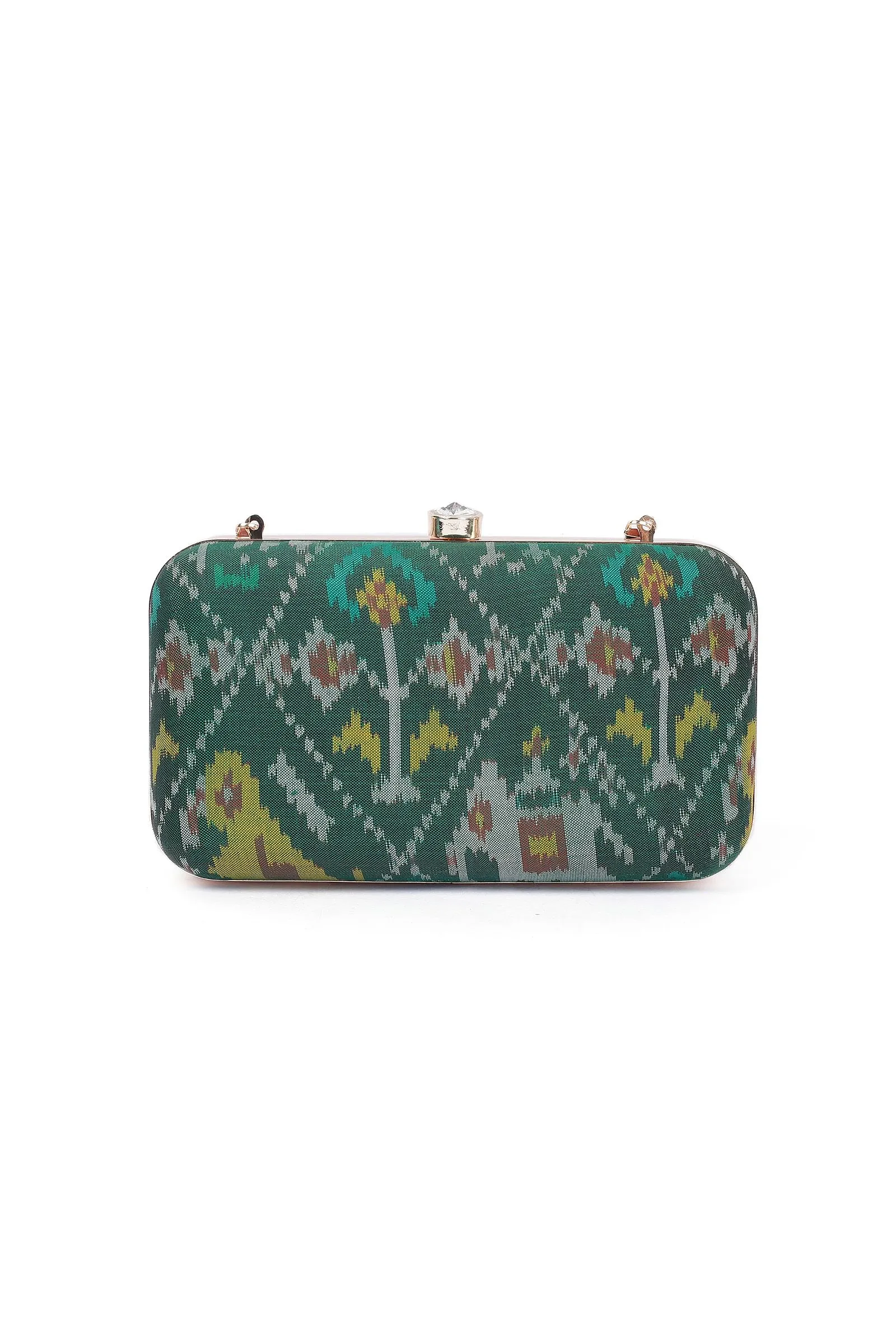 Emerald Green Patola Clutch