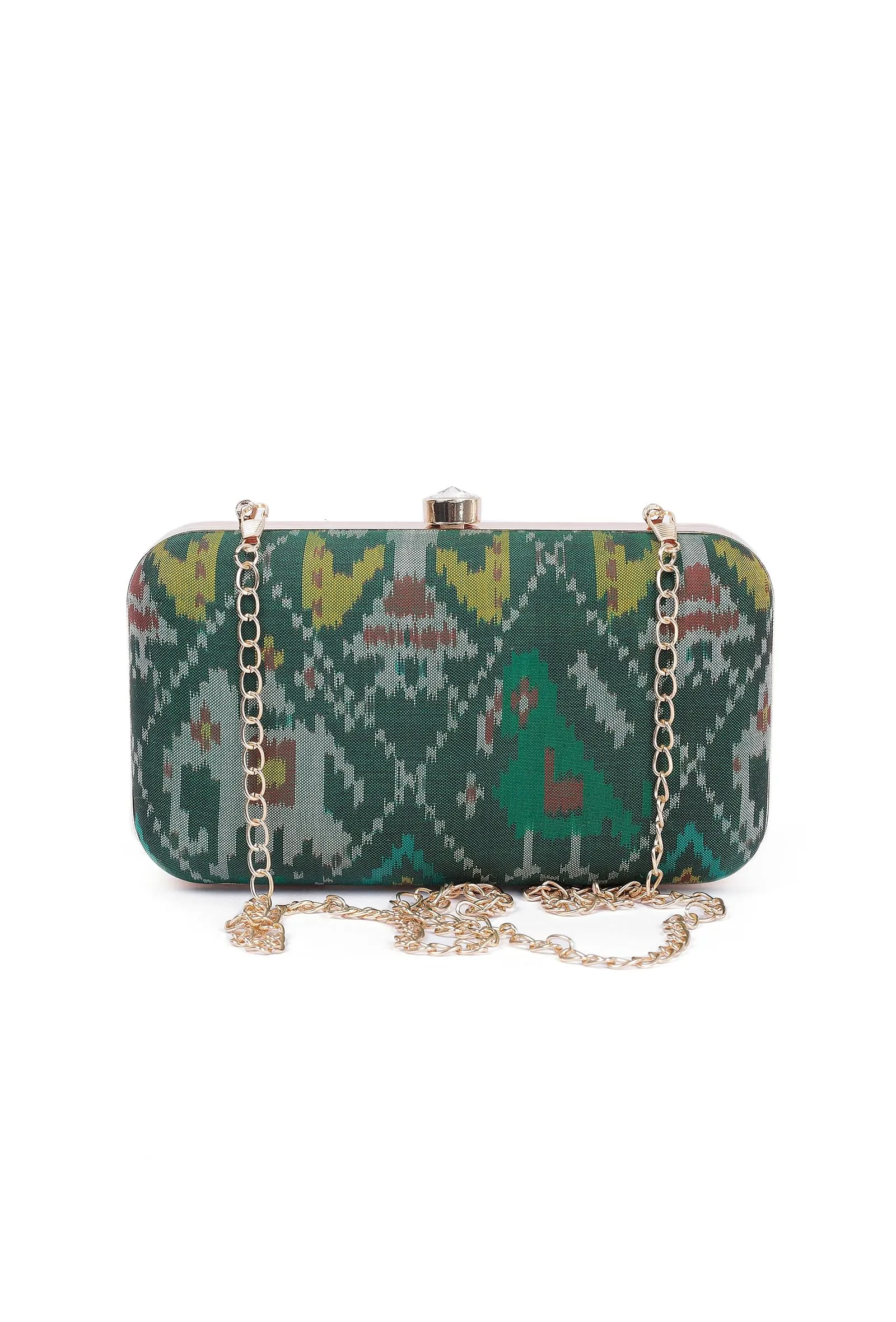 Emerald Green Patola Clutch