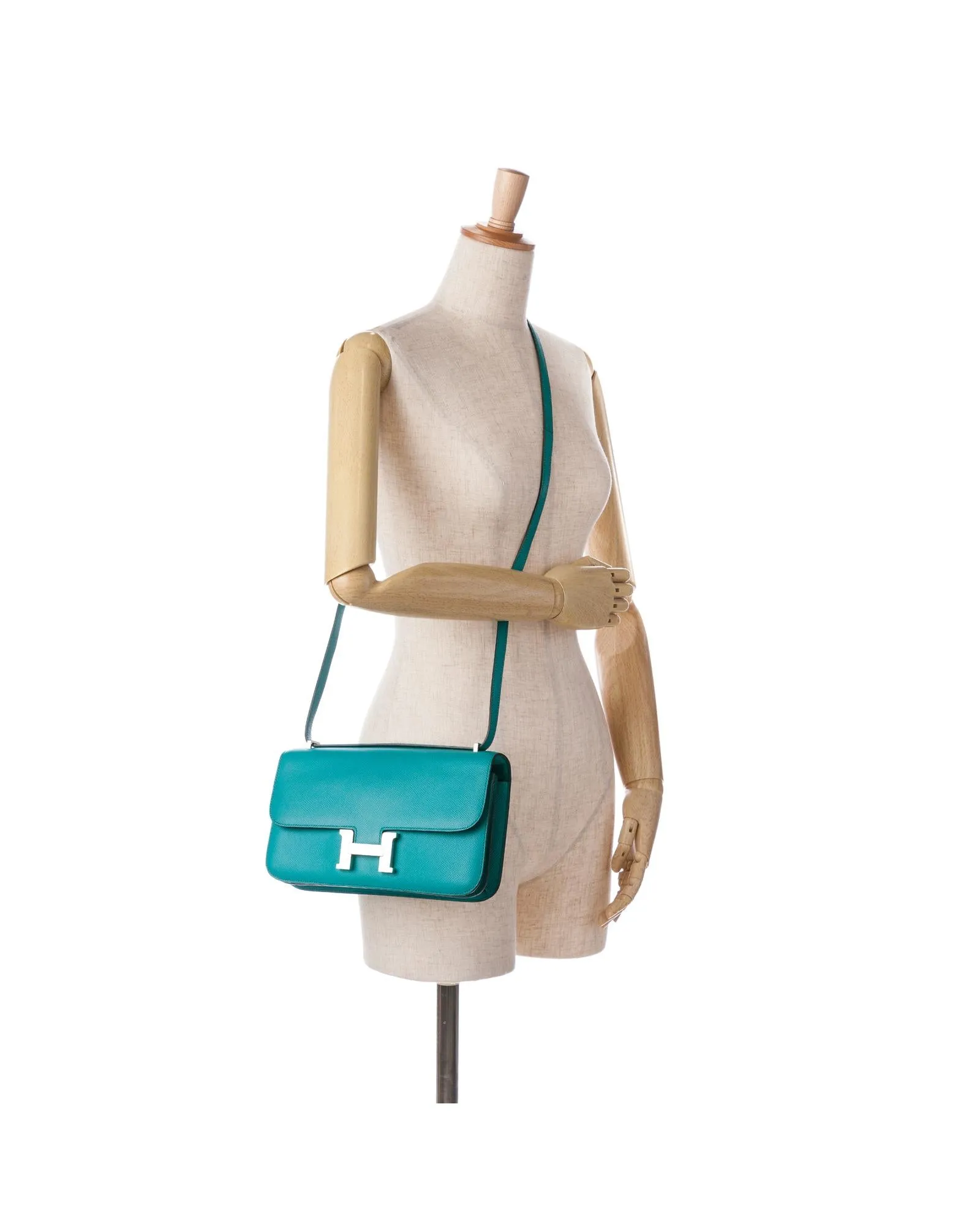 Epsom Leather Crossbody Bag with Magnetic Closure