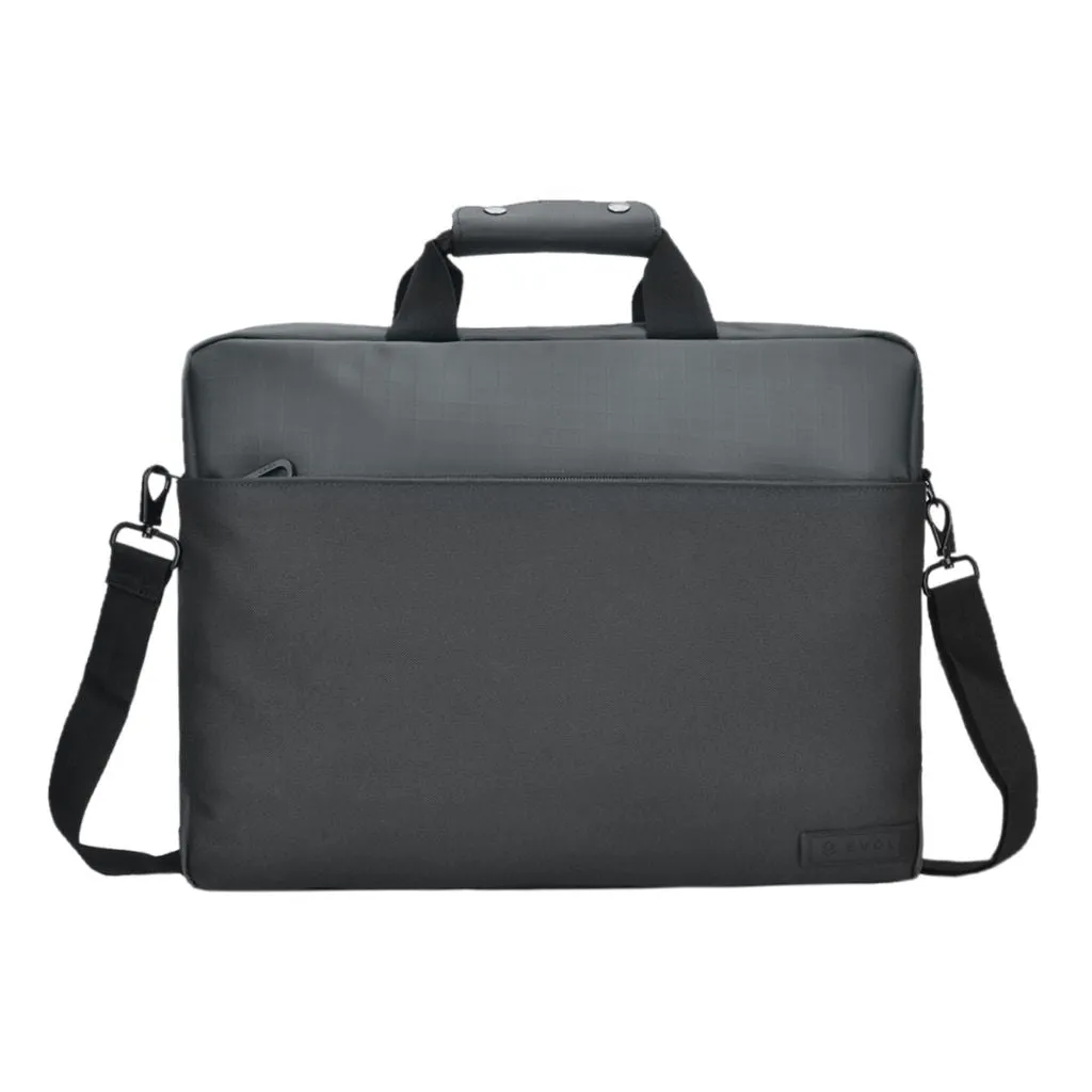 Evol 15.6″ Byron Shoulder Laptop Brief - Black