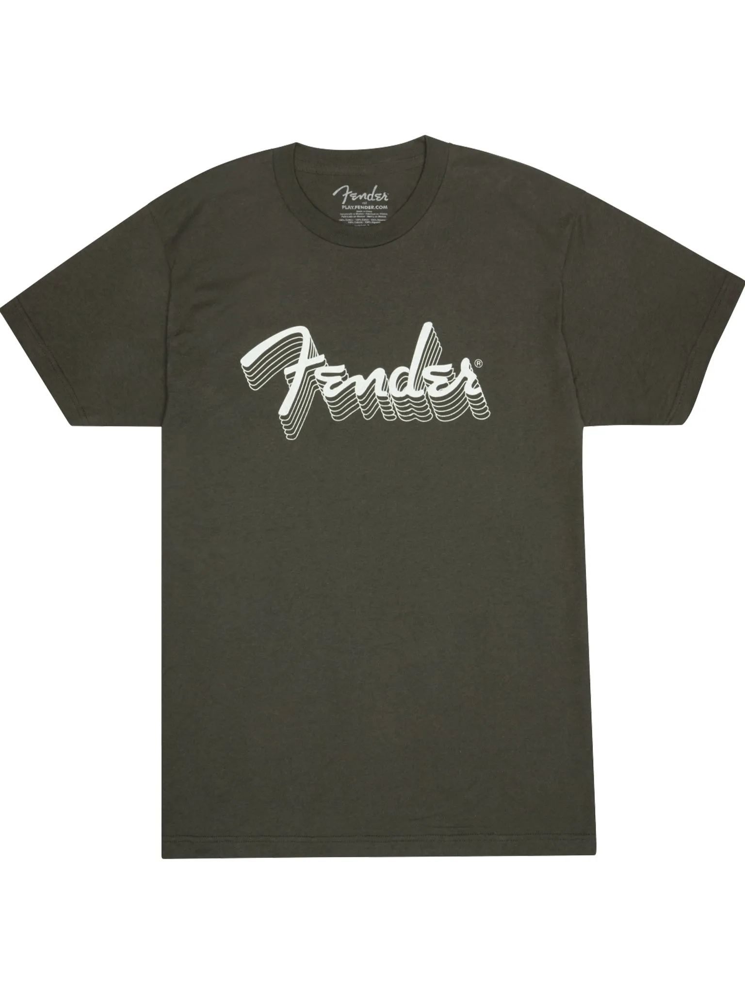 Fender Reflective Ink T-Shirt, Charcoal, Large