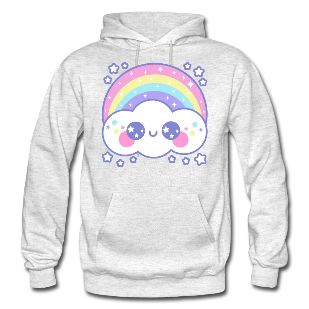 Happy Rainbow Cloud Gildan Heavy Blend Adult Hoodie