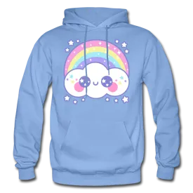 Happy Rainbow Cloud Gildan Heavy Blend Adult Hoodie