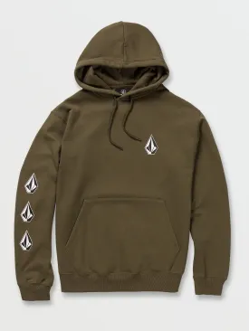 Iconic Stone Pullover Hoodie - Military