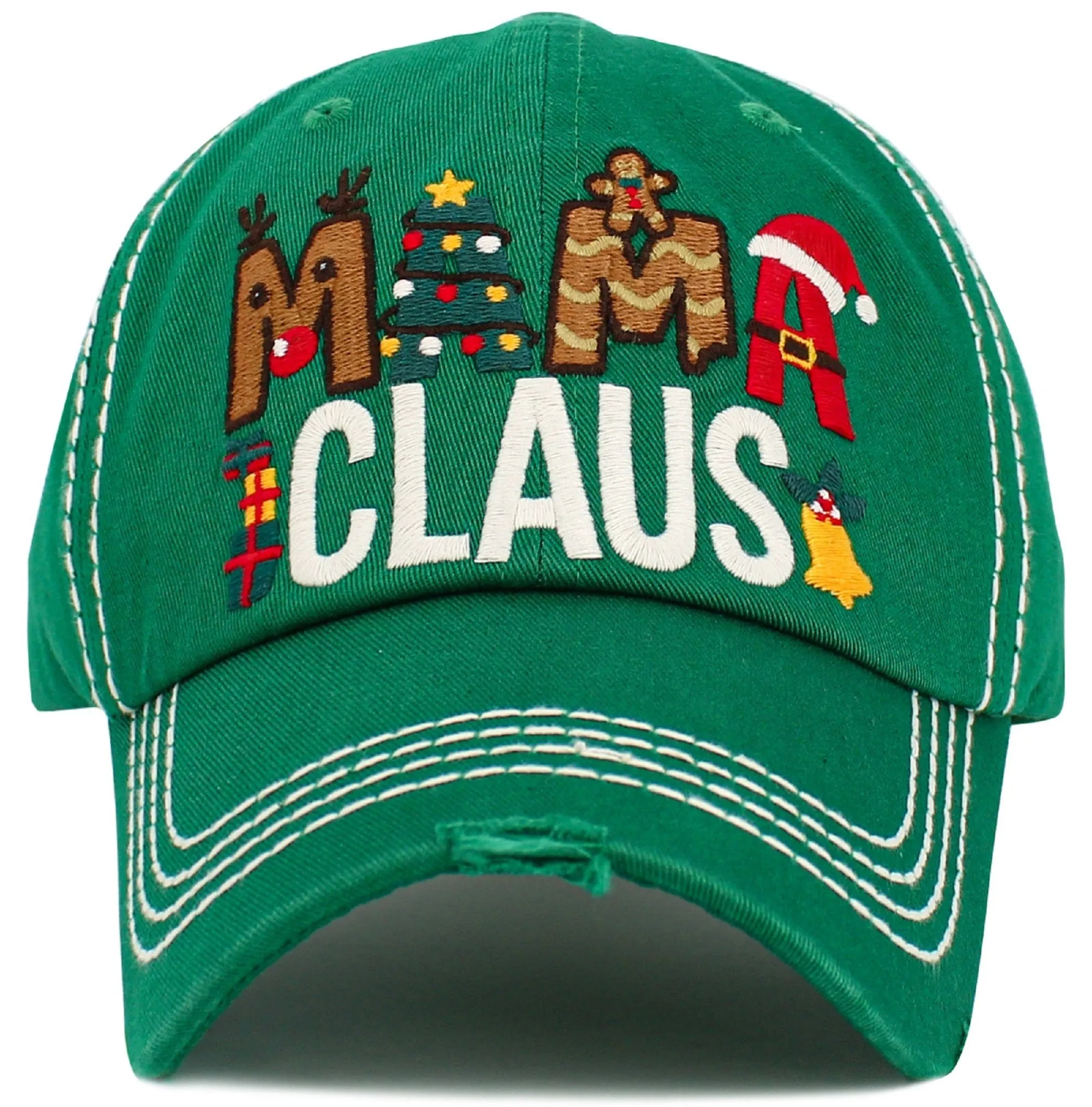 KBV1549 Mama Claus Washed Vintage Ballcap