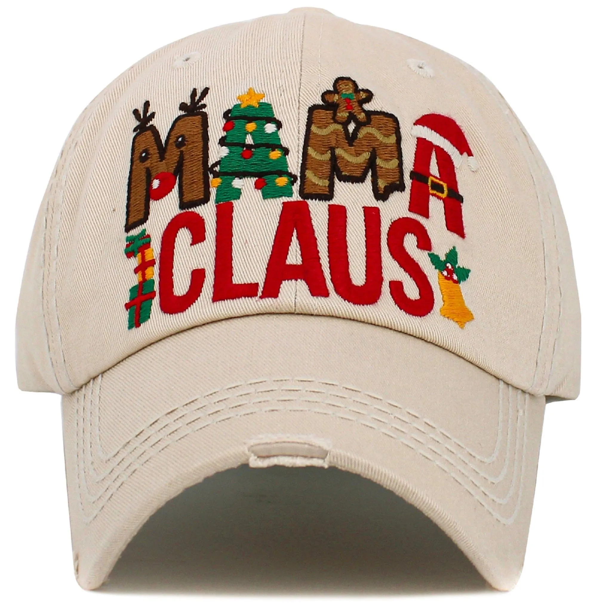 KBV1549 Mama Claus Washed Vintage Ballcap