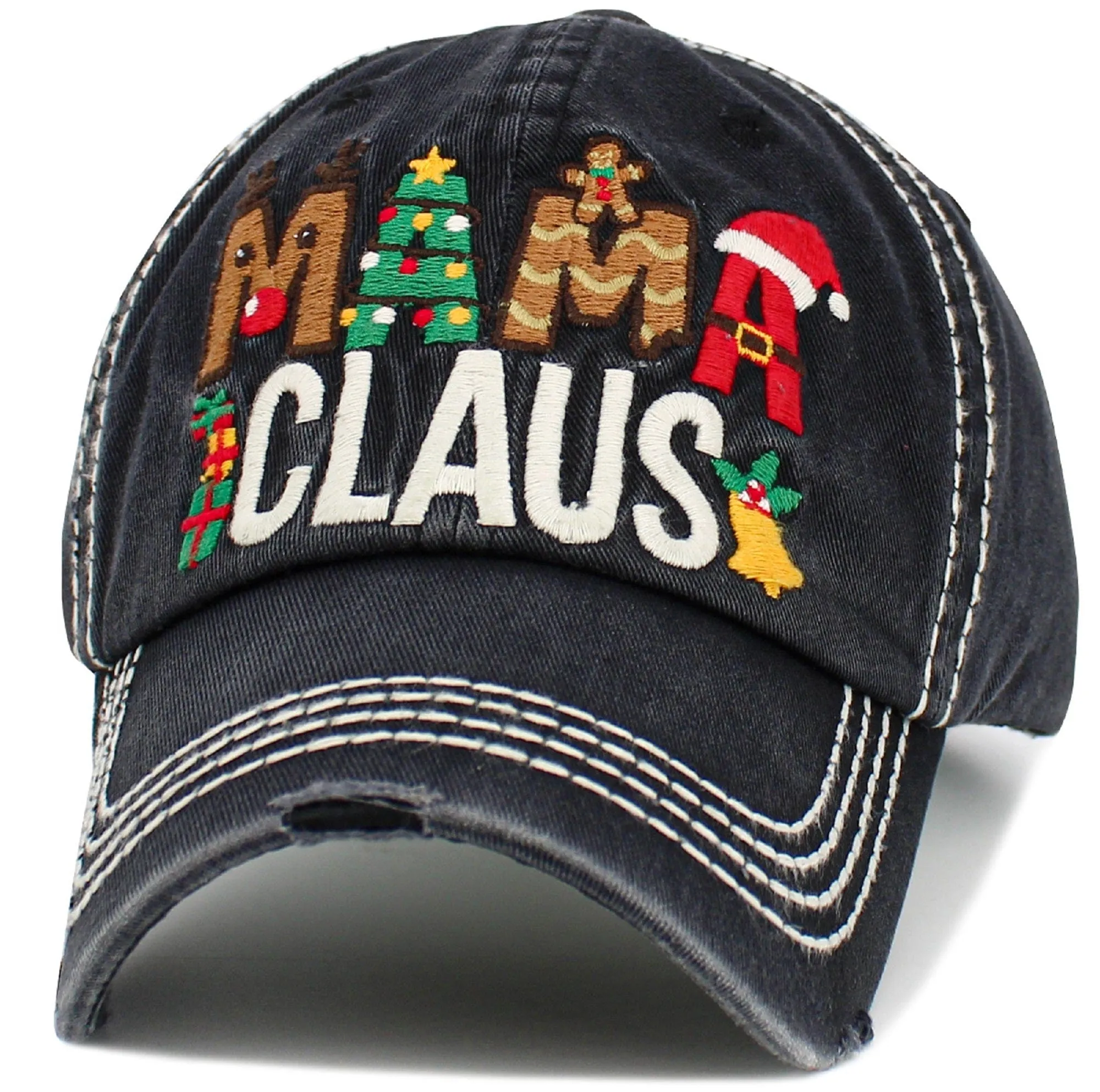 KBV1549 Mama Claus Washed Vintage Ballcap