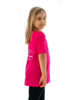 Kids Tee Fuchsia Pink