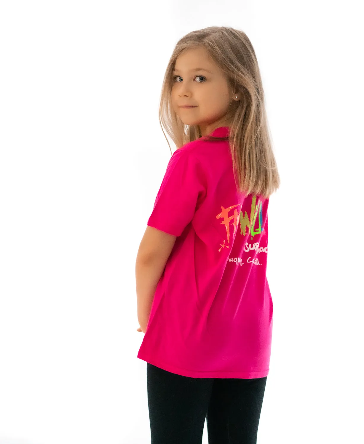 Kids Tee Fuchsia Pink