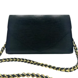 LOUIS VUITTON Epi Art Deco Clutch and Added Chain