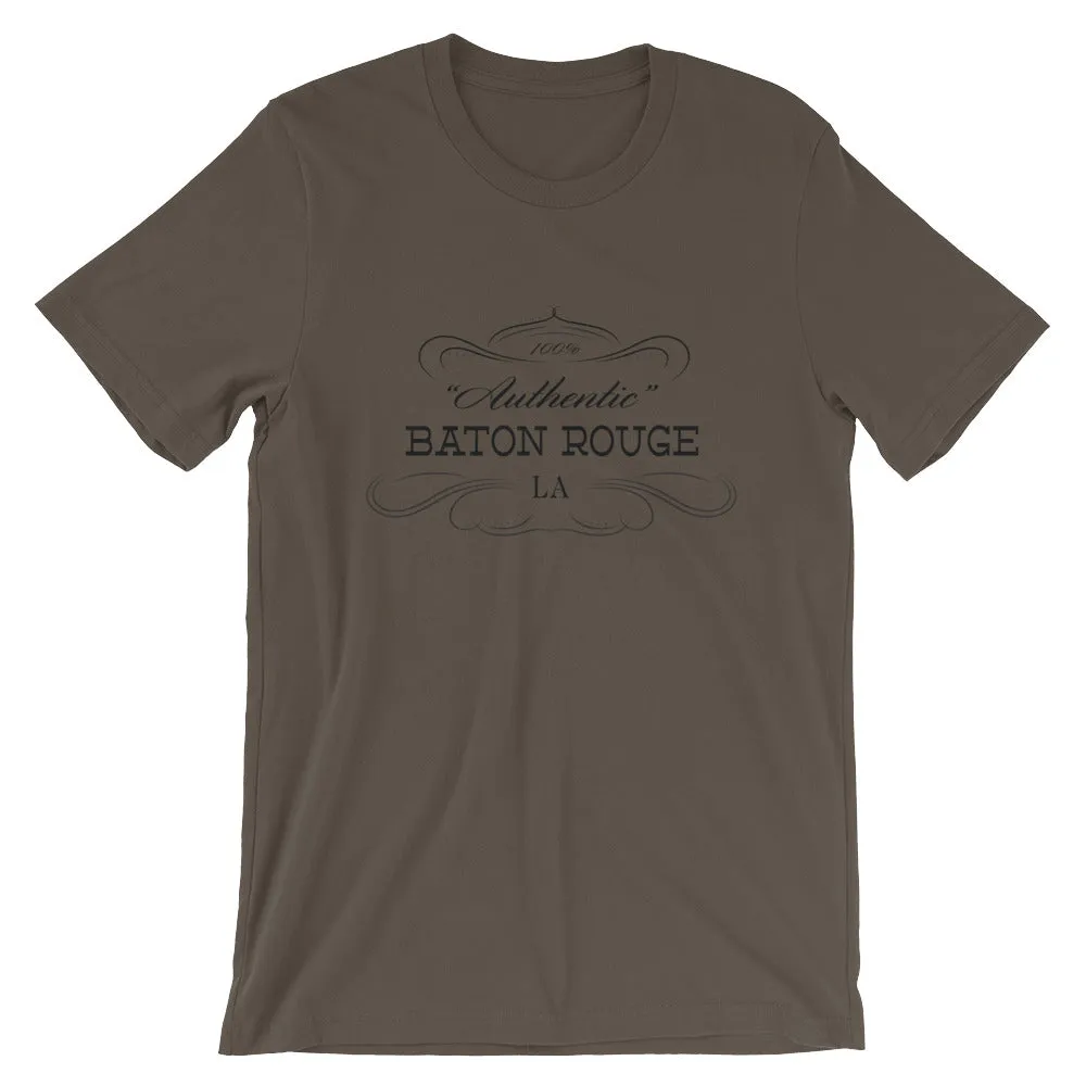 Louisiana - Baton Rouge LA - Short-Sleeve Unisex T-Shirt - "Authentic"