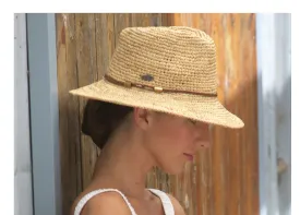 Magdalena Raffia Fedora | Natural 58cm