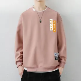 Men's Casual Sweatshirt Round Neck Pullover Top