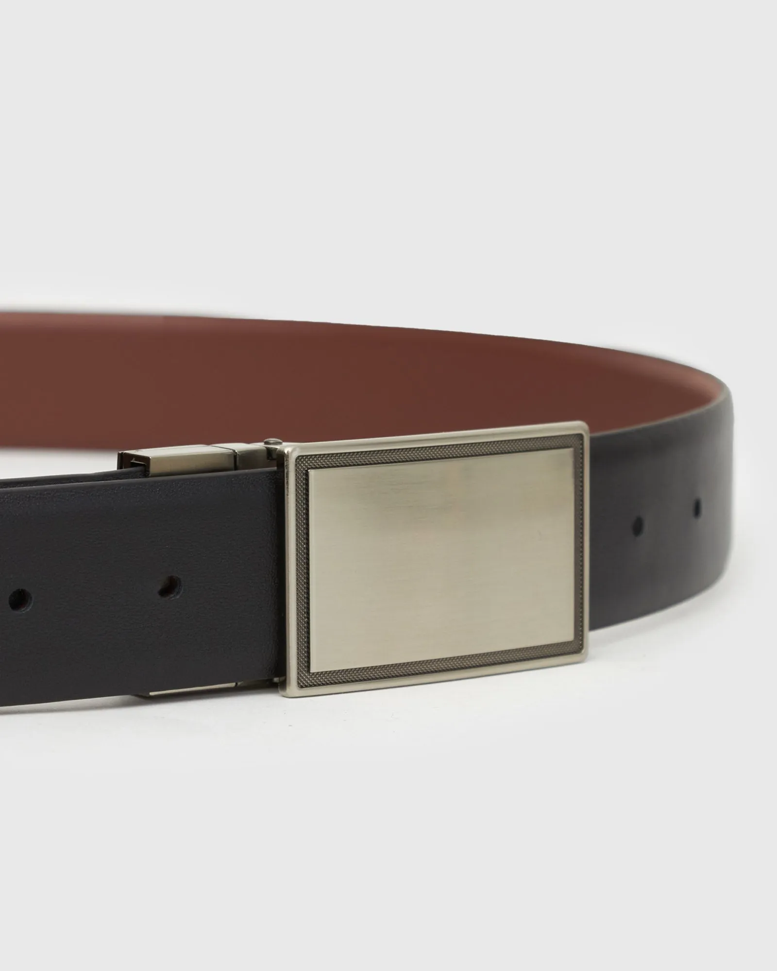 MENS REVERSIBLE LEATHER BELT OUT L/XL