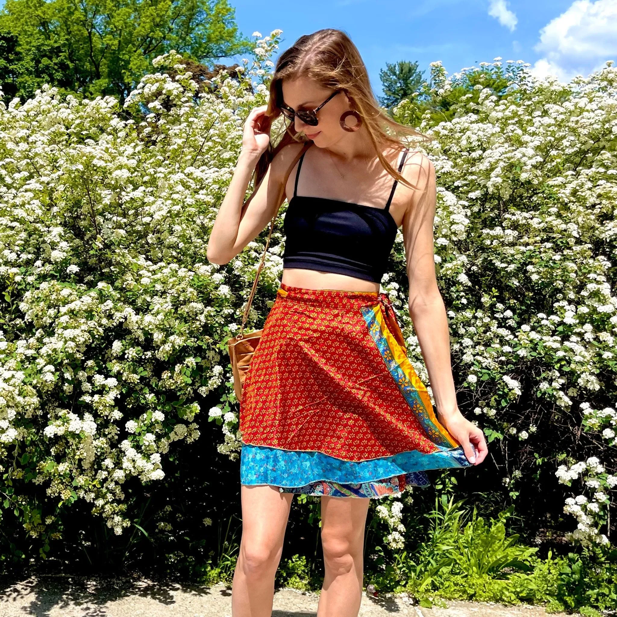 Mini Sari Wrap Skirts