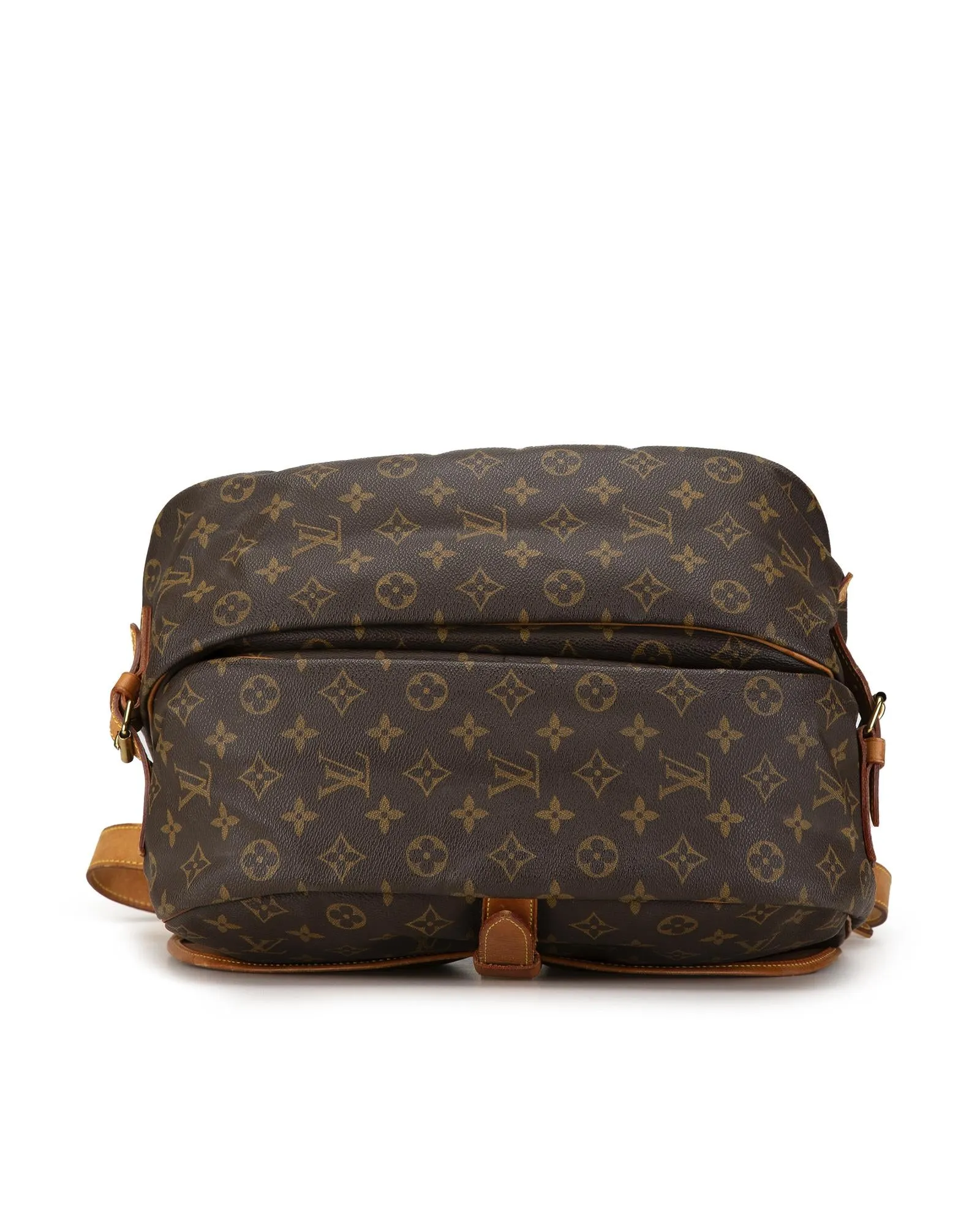 Monogram Canvas Saumur Bag with Vachetta Leather Trim