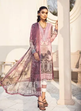 Printed Karachi Pink Dress Material Salwar Suit for Ladies