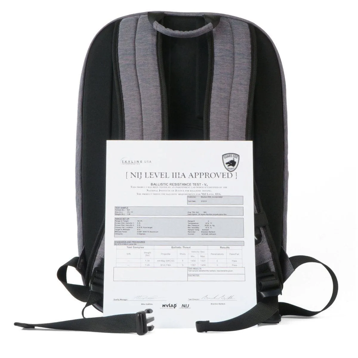 ProSheild Smart Bulletproof Backpack - Grey