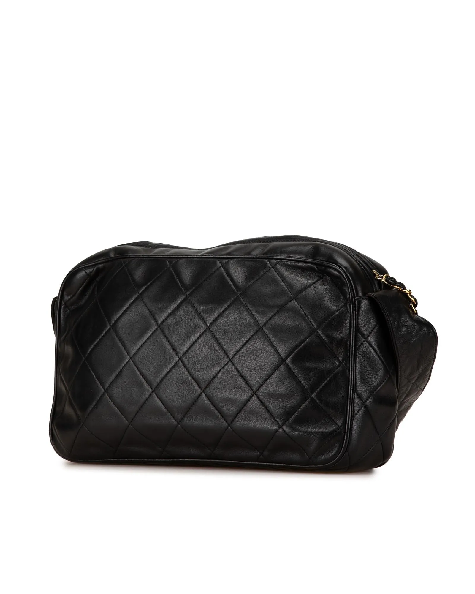 Quilted Lambskin Tassel Detail Crossbody Bag with CC Turn-lock Closure