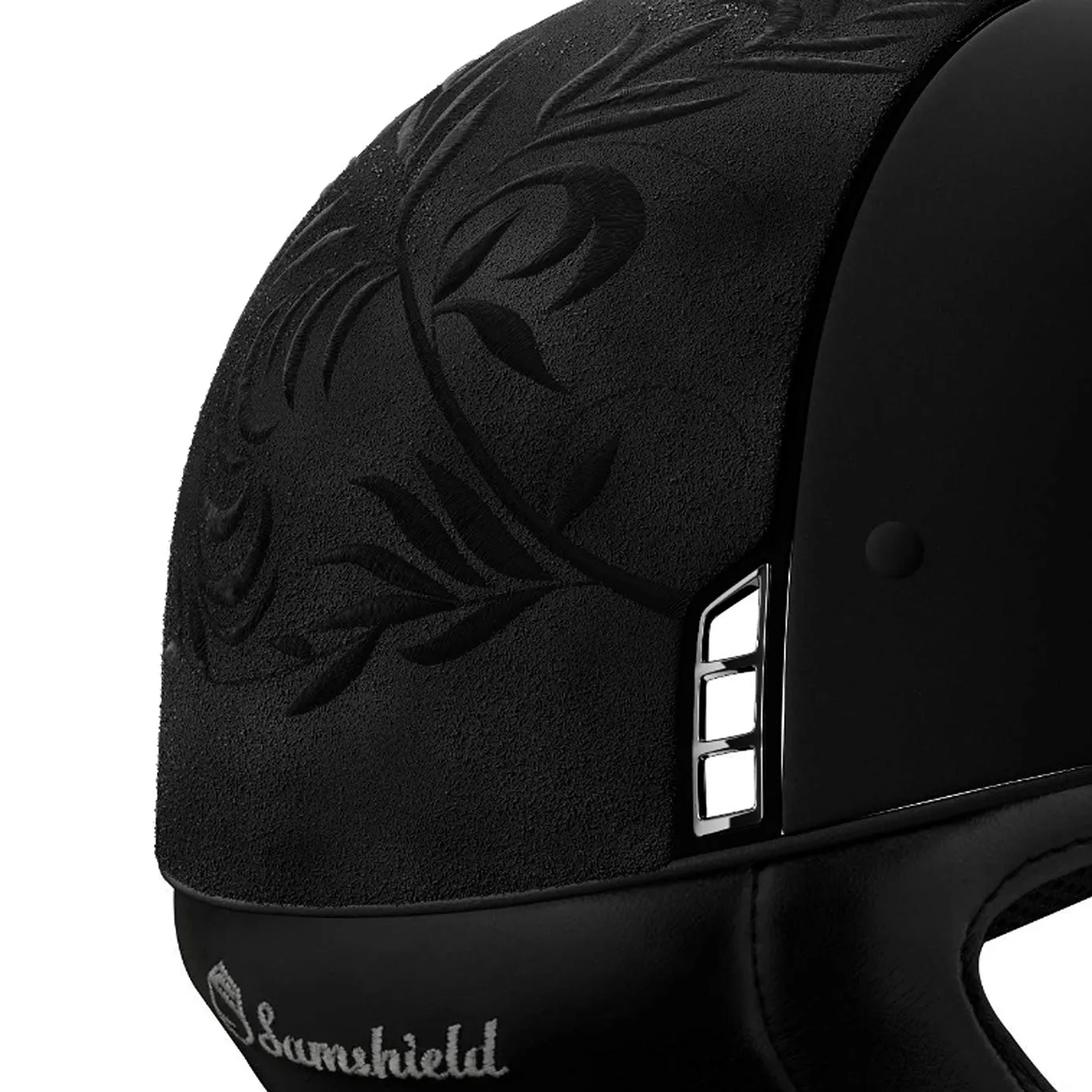 Samshield V1 Black Miss Shield with Flower Embroidery and Matt Black Trim