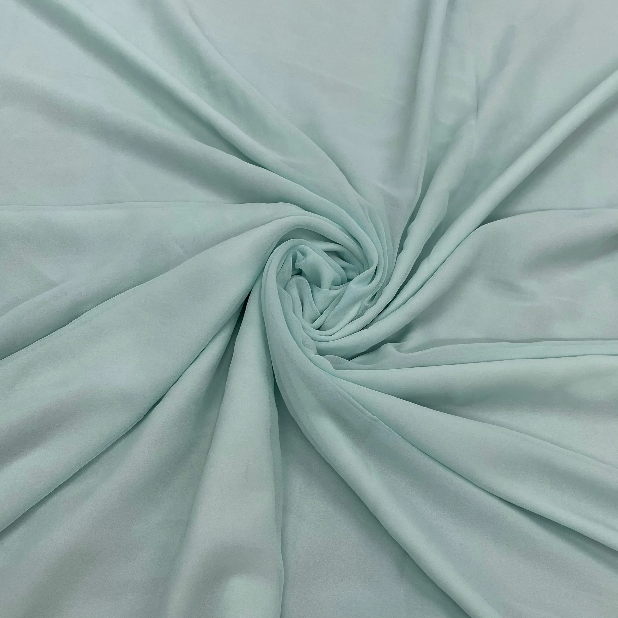 Sky Blue Solid Georgette Fabric