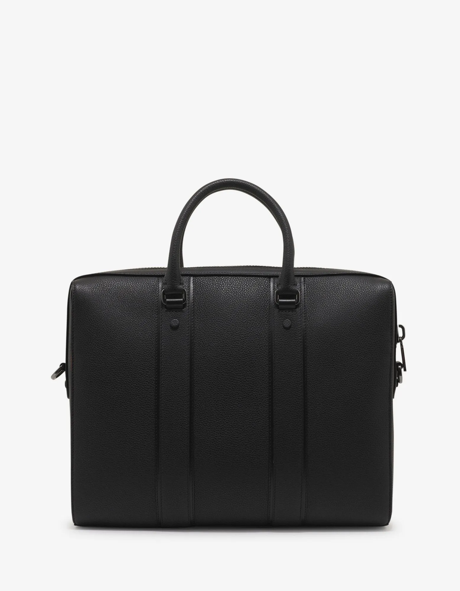 Streetwall Black Leather Briefcase