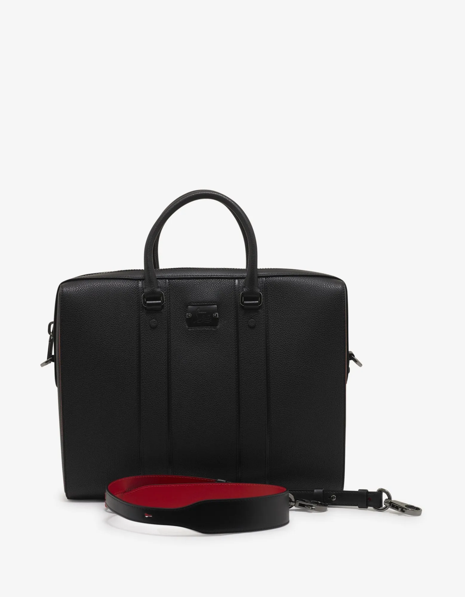 Streetwall Black Leather Briefcase