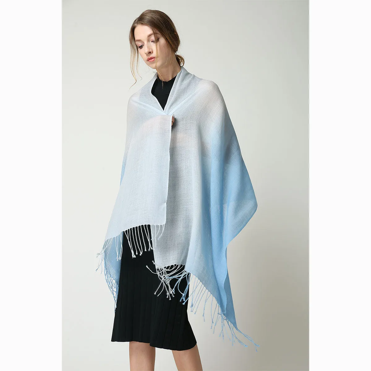 Ugg 100% Merino Wool Tie Dye Scarf Dawn and Blue